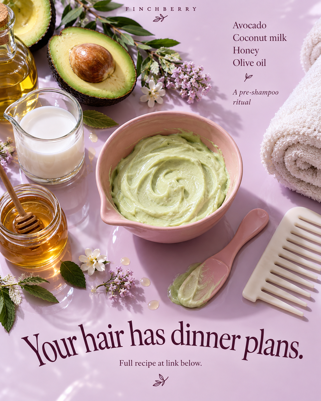 Your hair has dinner plans.