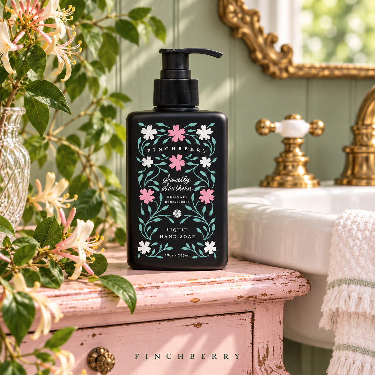 Sweetly Southern Liquid Hand Soap styled product photograph