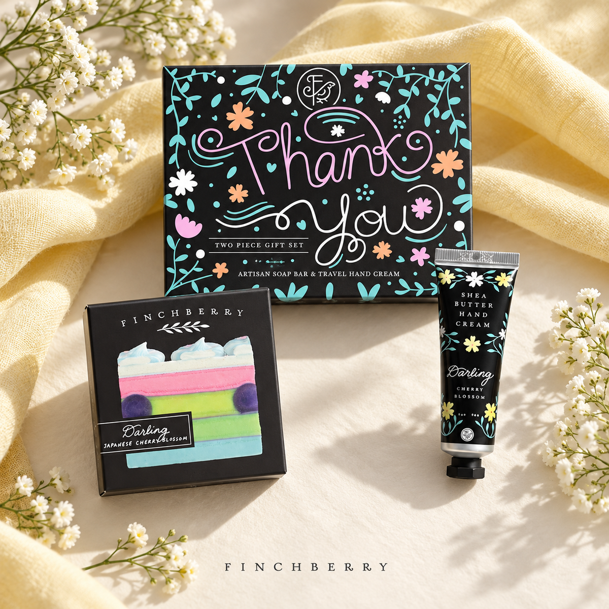 Thank You - 2 Piece Gift Set styled editorial product photograph