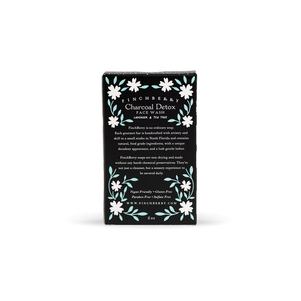 Charcoal Tea Tree Detox - Handcrafted Vegan Face Soap -2.25oz