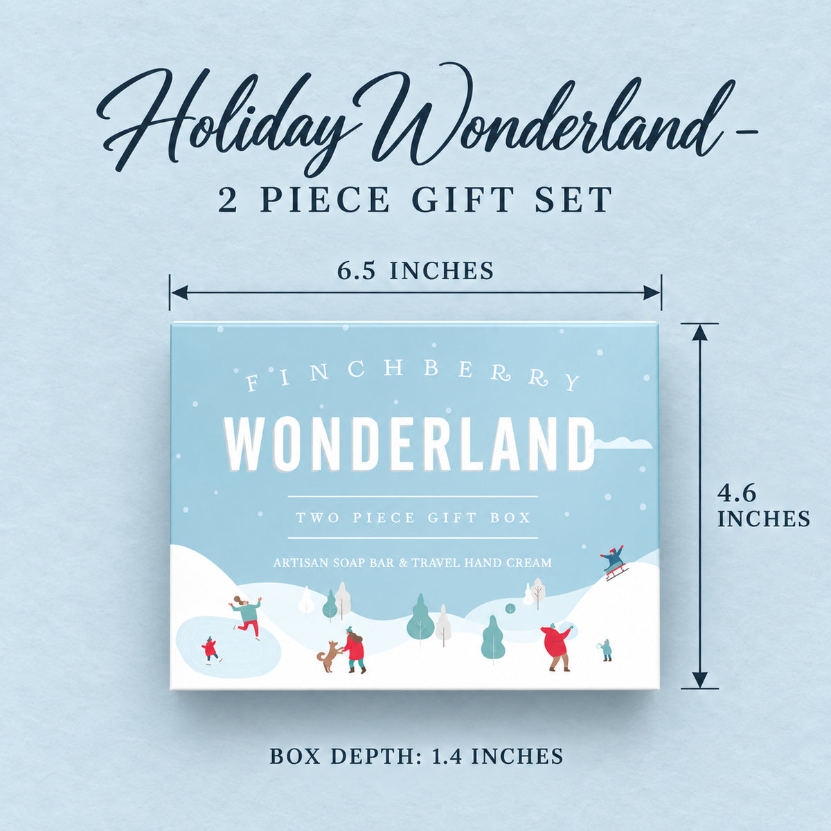 Holiday Wonderland - 2 Piece Gift Set - Product Dimensions
