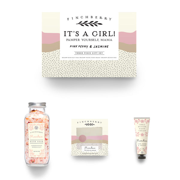 3 Piece Gift Set - It's A Girl! - Baby Shower Gift