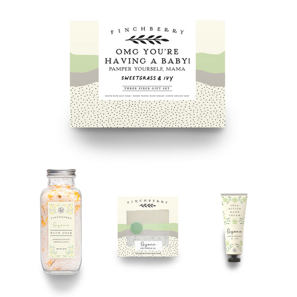 3 Piece Gift Set - OMG You're Having A Baby! - Baby Shower Gift