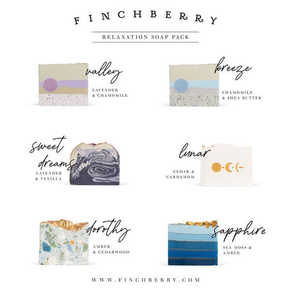 Relaxation Soap Bar Collection - 6 Pack