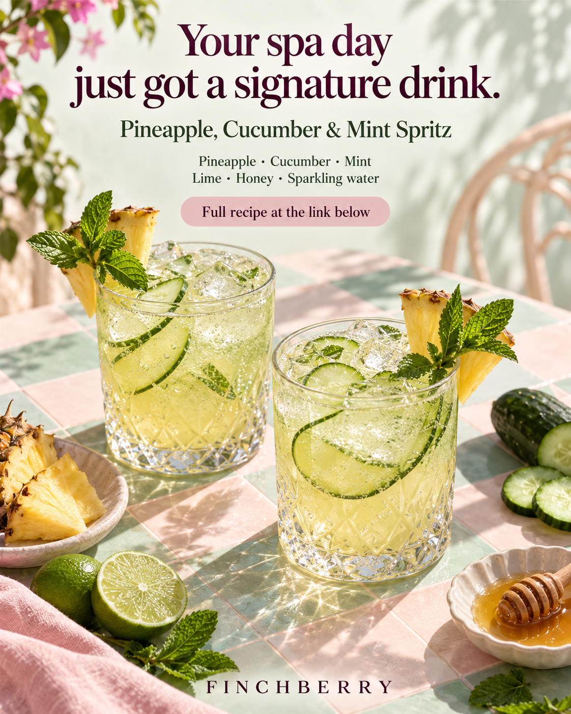 Your spa day just got a signature drink.