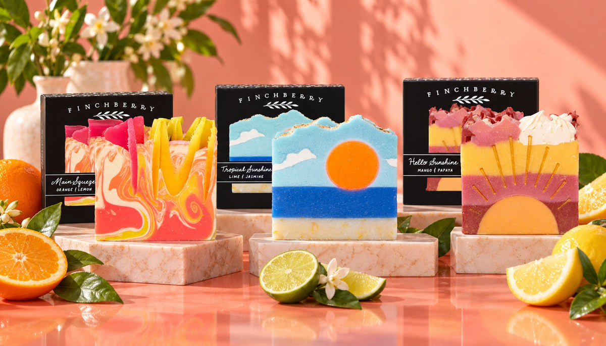 Finchberry Fruity + Citrus collection products