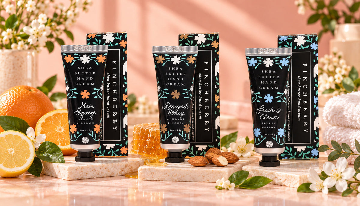 Finchberry Travel Hand Cream collection products