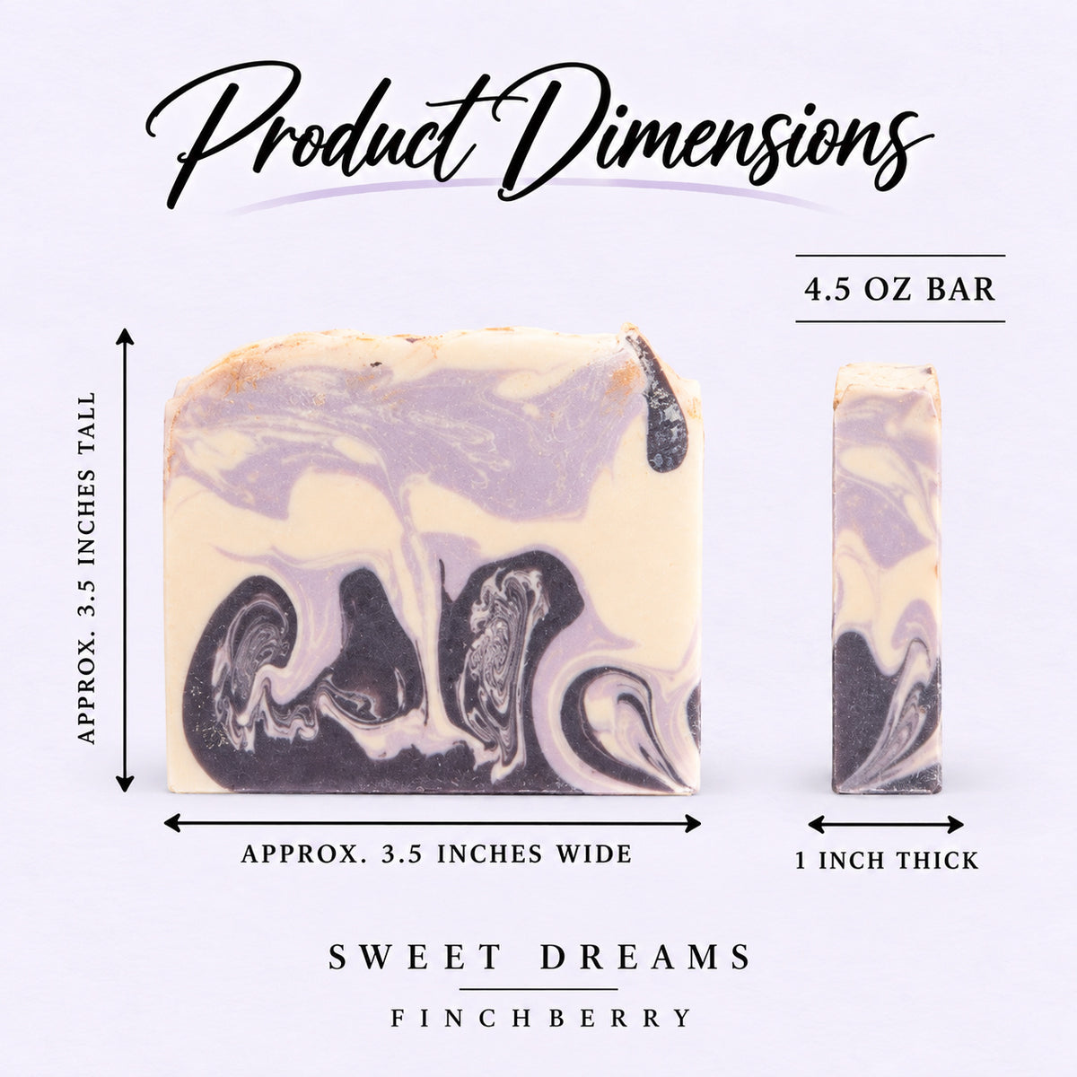 Soap bar product dimensions