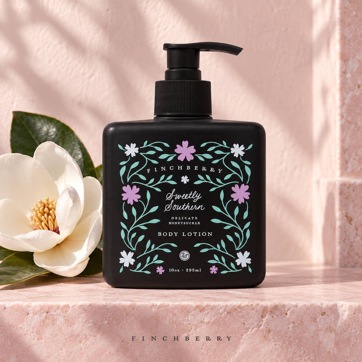 Sweetly Southern Body Lotion styled editorial product photograph
