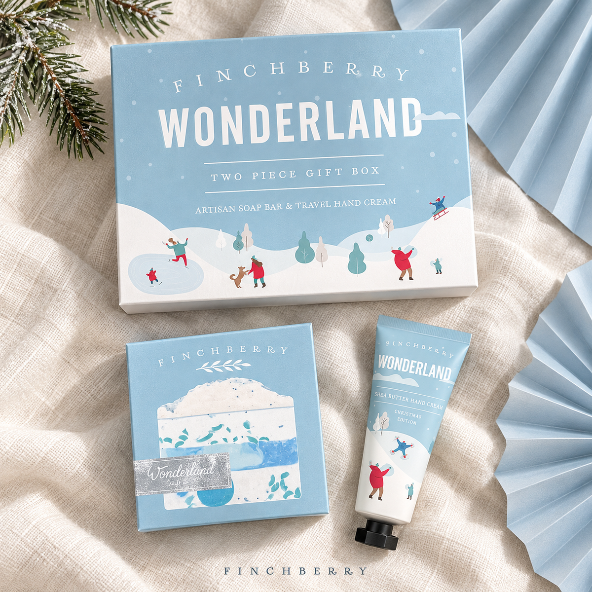 Holiday Wonderland - 2 Piece Gift Set styled editorial product photograph