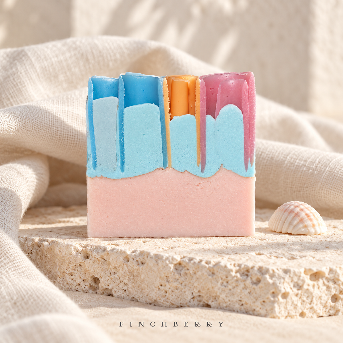 Seas the Day - Handcrafted Vegan Soap styled editorial product photograph