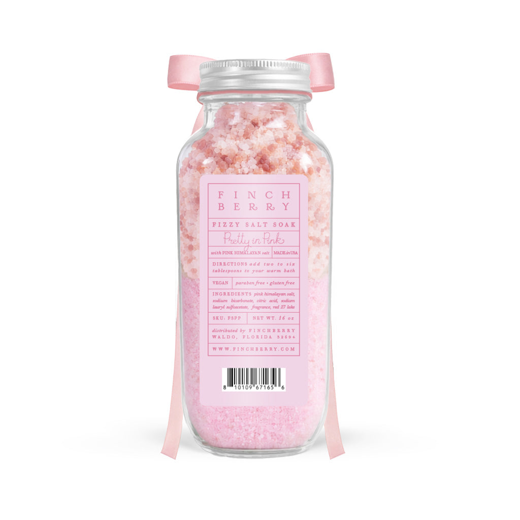 Pretty in Pink Fizzy Salt Soak