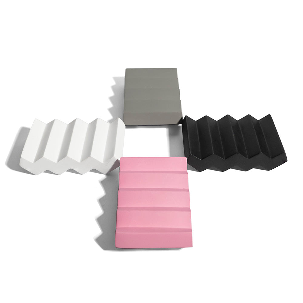 Modern Cement Soap Dish - Mixed Set of 4