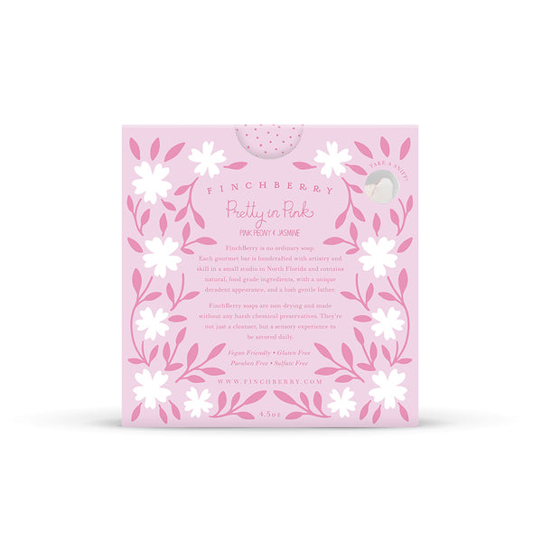 Pretty in Pink Handcrafted Vegan Soap with Pink Coquette Bow