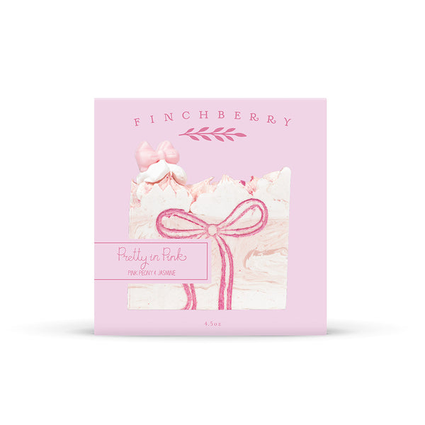 Pretty in Pink Handcrafted Vegan Soap with Pink Coquette Bow
