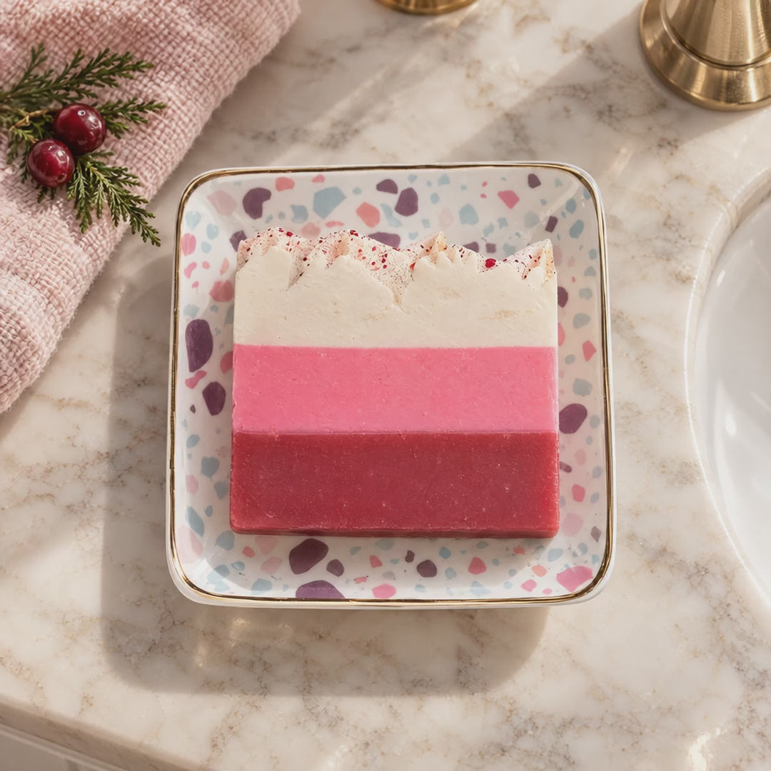 FinchBerry Holiday Cranberry Chutney soap lifestyle video