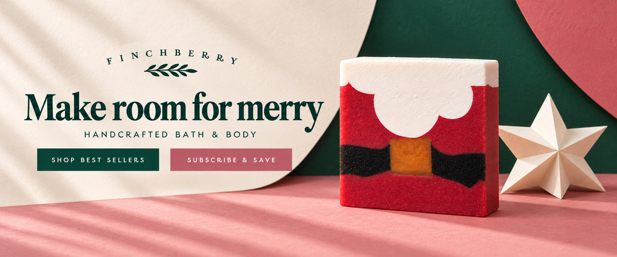 Make room for merry. Finchberry Santa soap. Handcrafted bath and body.