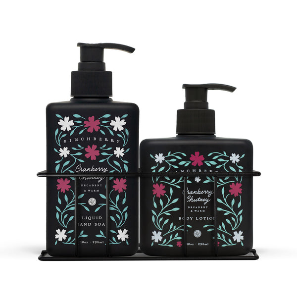 Cranberry Chutney Combo Caddy - Hand Wash & Body Lotion
