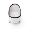 Farmhouse White Enameled Metal Bathtub Soap Dish
