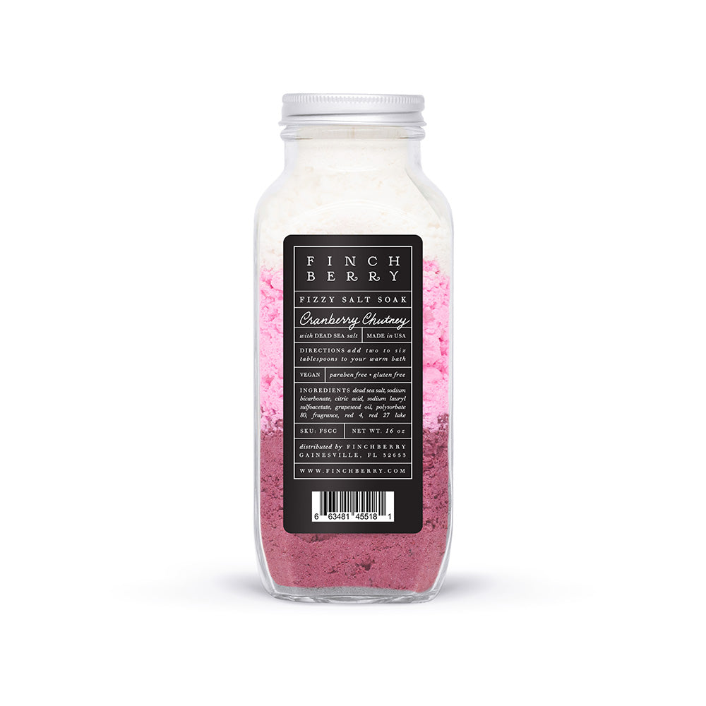 Cranberry Chutney Fizzy Salt Soak