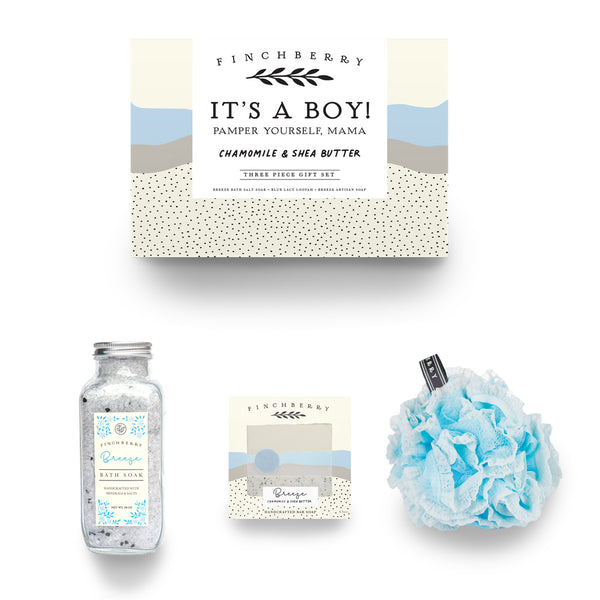 3 Piece Gift Set - It's A Boy! - Baby Shower Gift
