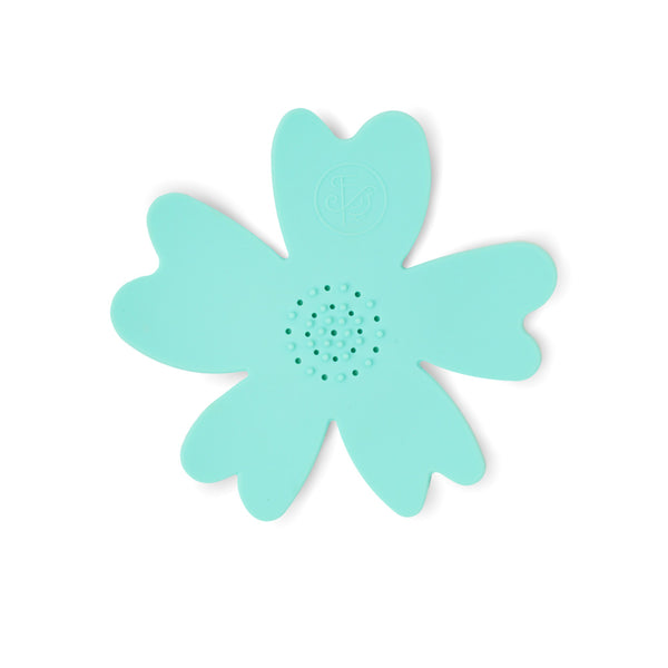 Silicone Flower Soap Dish - Aqua
